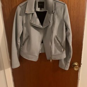 Light bleu suede jacket